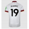 West Ham United Edson Alvarez #19 Tredjedrakt 2024-25 Kortermet